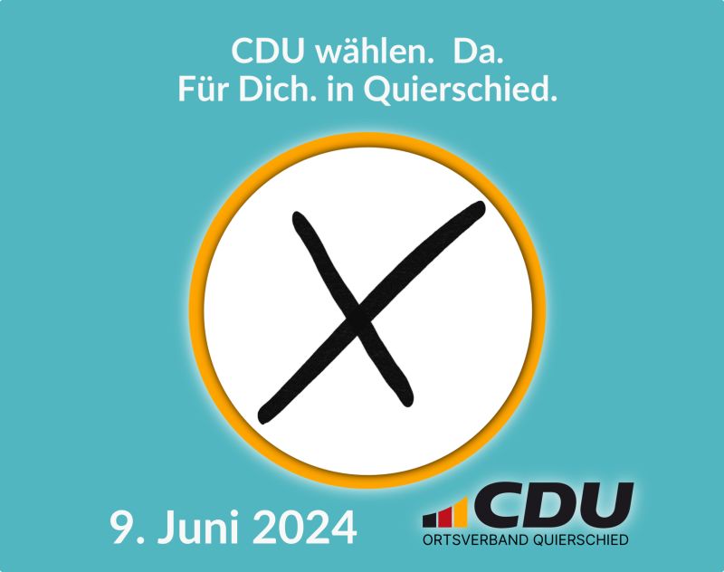  Warum Sie am 9ten Juni die CDU waehlen sollten
